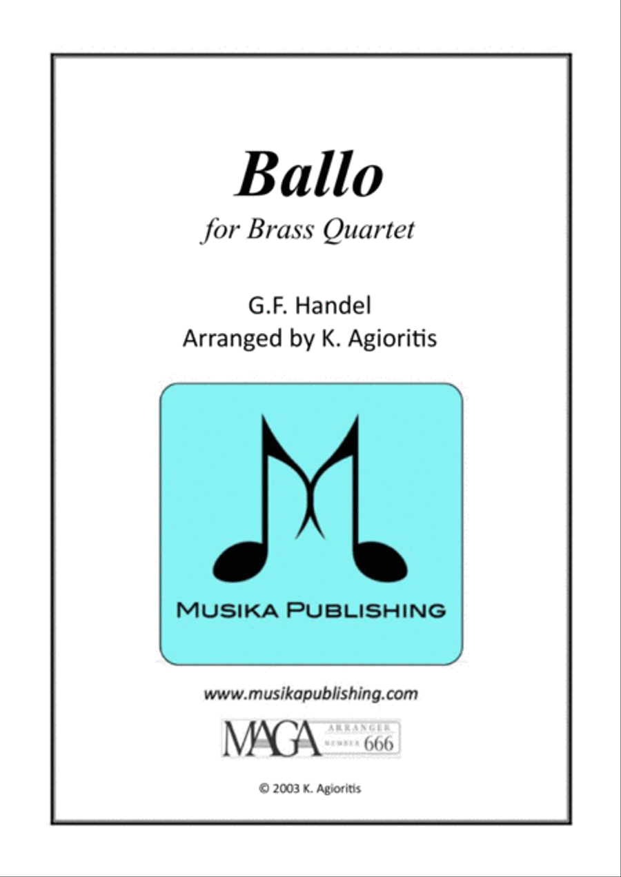 Ballo - for Brass Quartet image number null