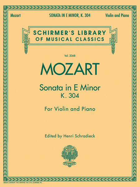 Sonata in E Minor, K. 304 (Piano / Violin)