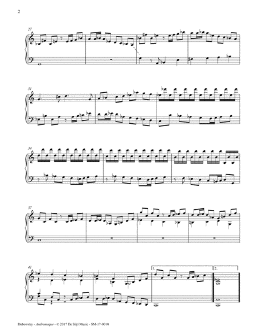 Andromaque Mini-Opera (Piano/Vocal) Choir scores gallery preview page 4