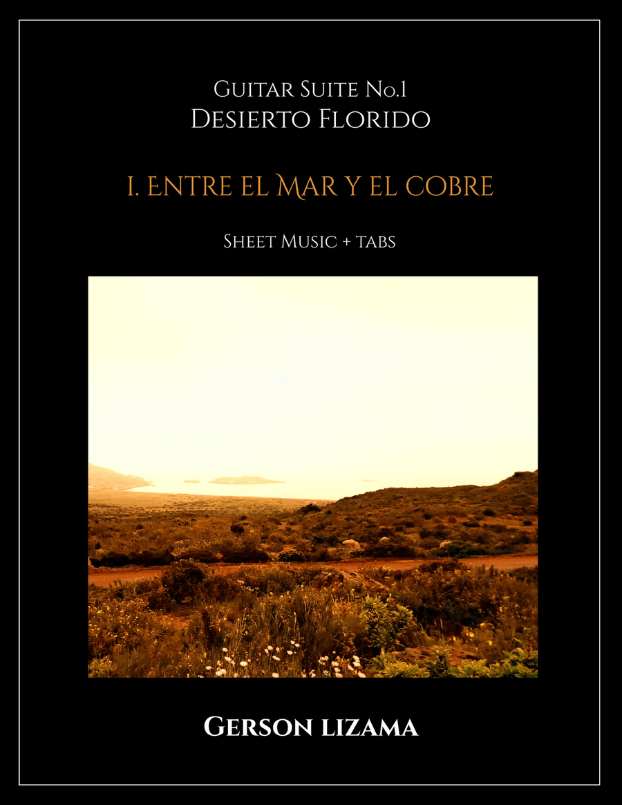 Gerson Lizama - Entre el Mar y el Cobre (Guitar Sheet Music+TABS) Acoustic Guitar scores gallery preview page 1
