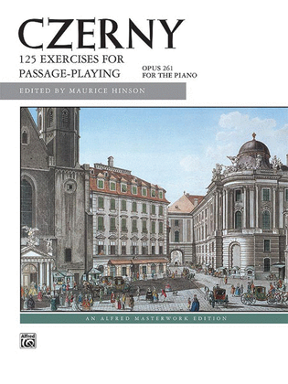 Book cover for Czerny -- 125 Exercises for Passage Playing, Op. 261