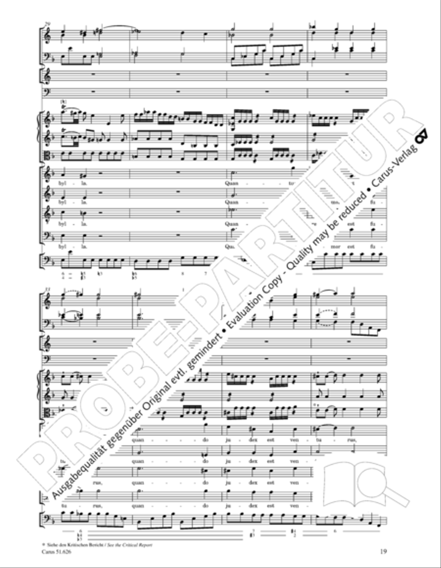 Missa longa in C major (Missa longa in C) 4-Part scores gallery preview page 31