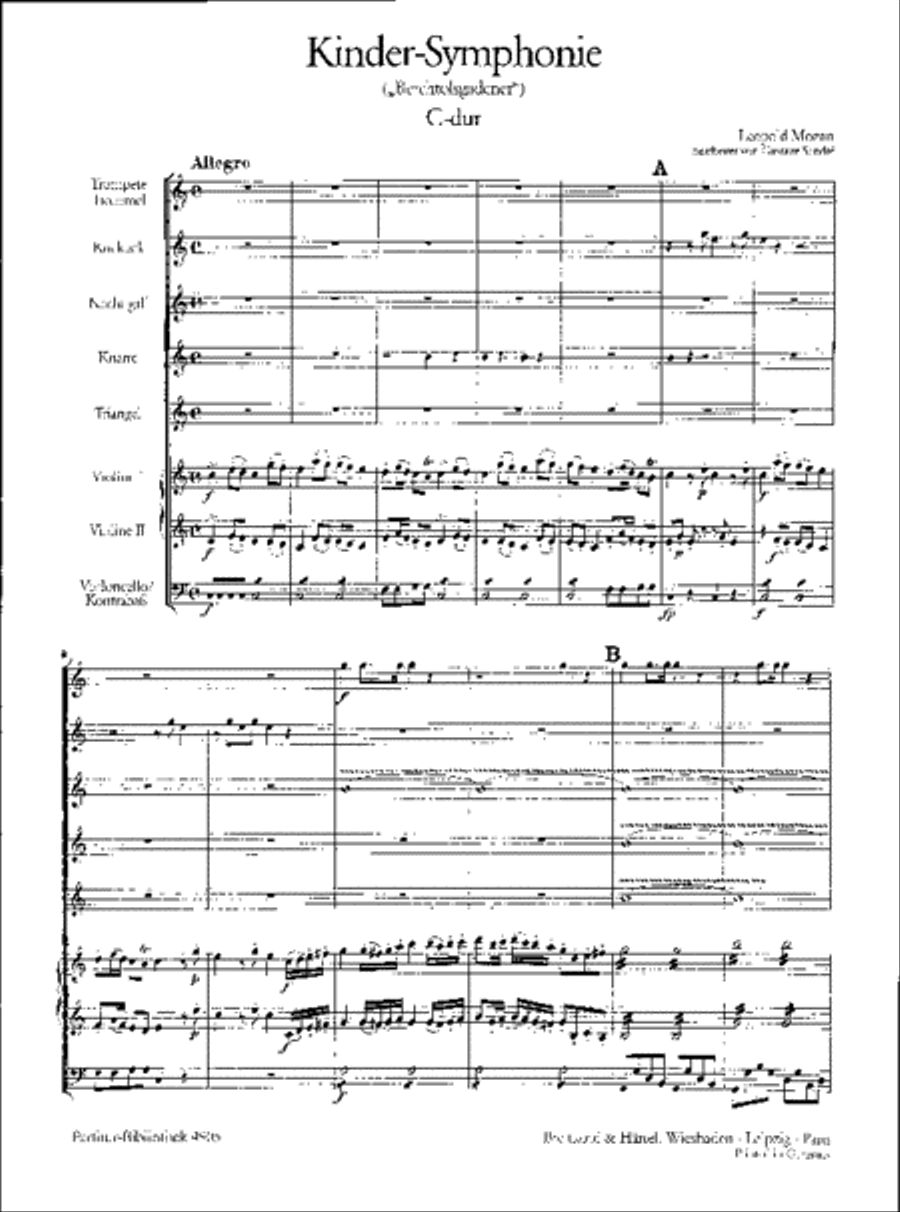 Children's Symphony in C major Orchestra scores gallery preview page 2