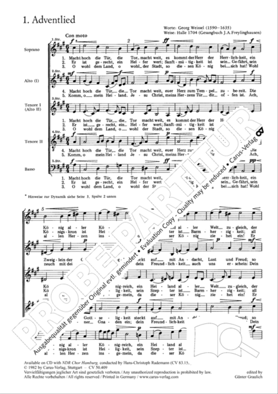 Zwolf deutsche geistliche Gesange Score scores gallery preview page 7