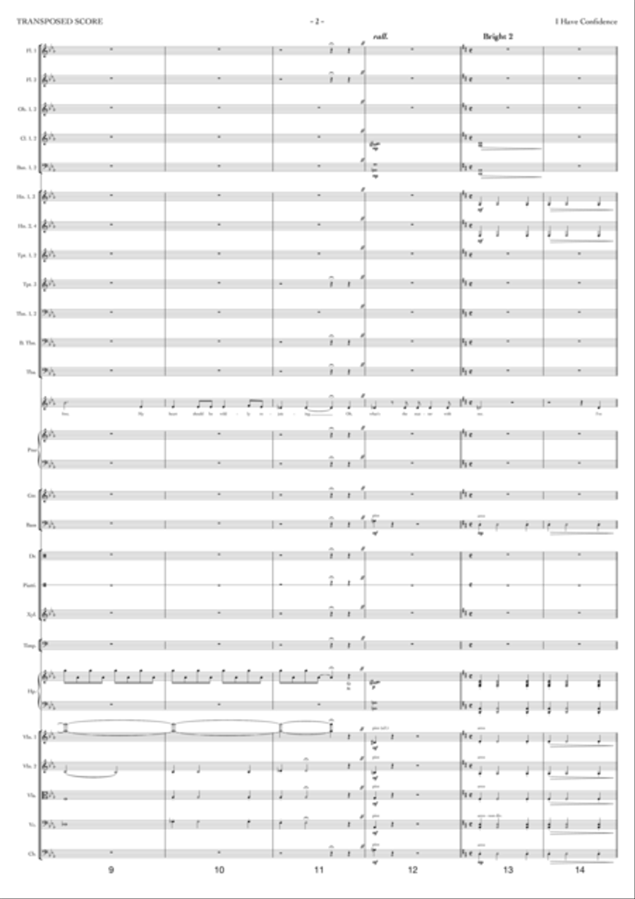 I Have Confidence Full Orchestra scores gallery preview page 2