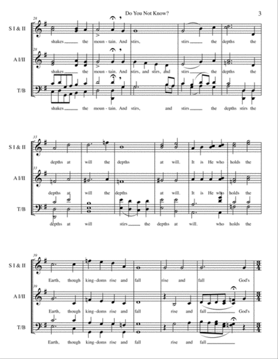 Do You Not Know? (Isaiah 40) Divisi scores gallery preview page 3