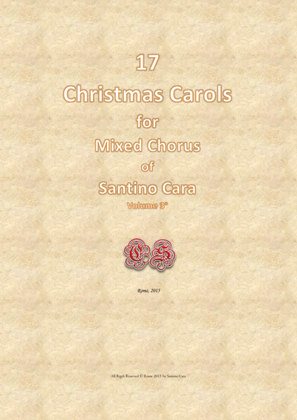 Book cover for 17 Christmas carols for chorus of mixed voices - Volume 3
