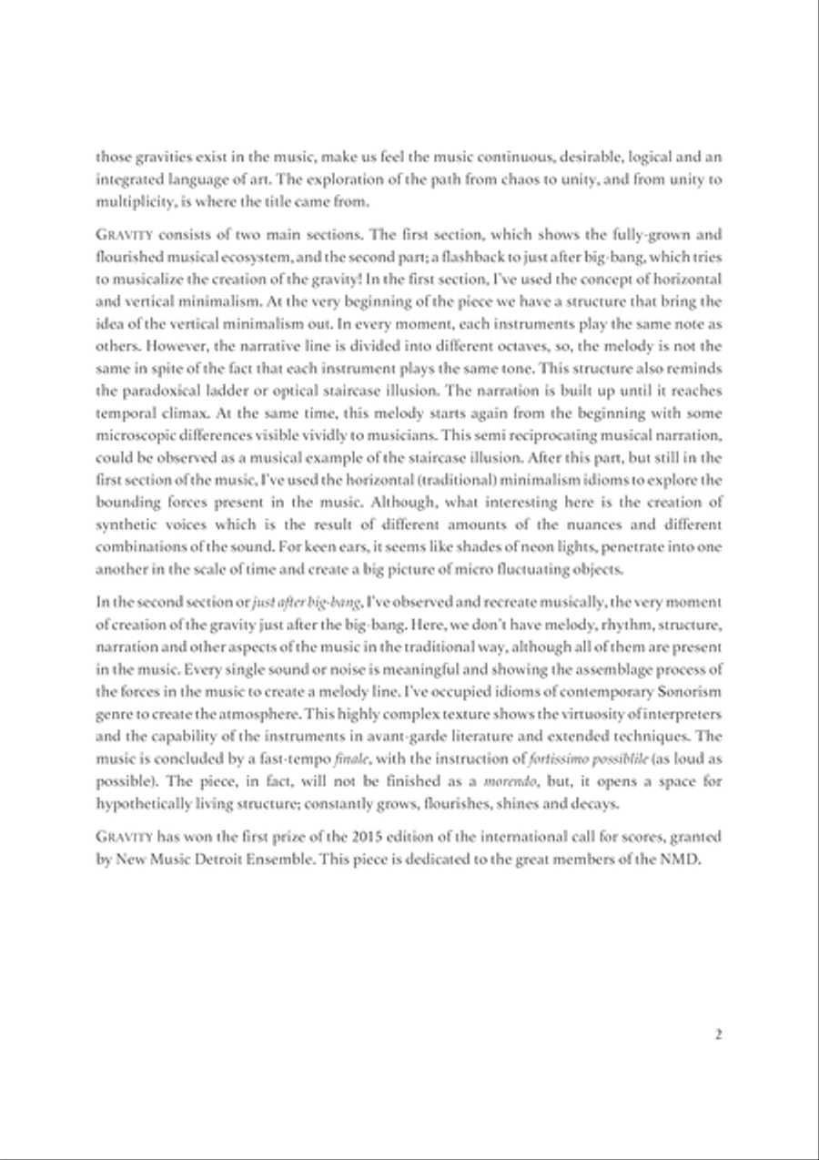 Gravity for Septet Percussion Ensemble scores gallery preview page 3
