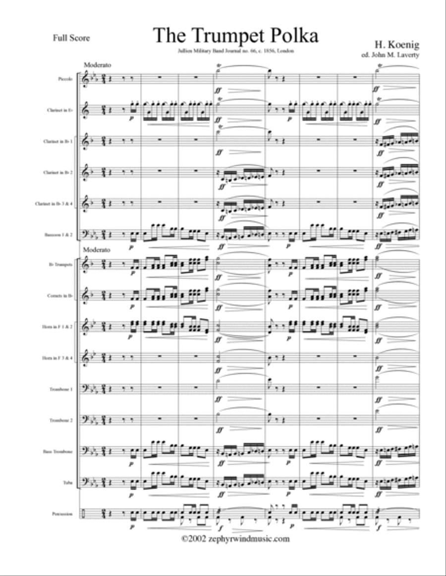 The Trumpet Polka Concert Band scores gallery preview page 4