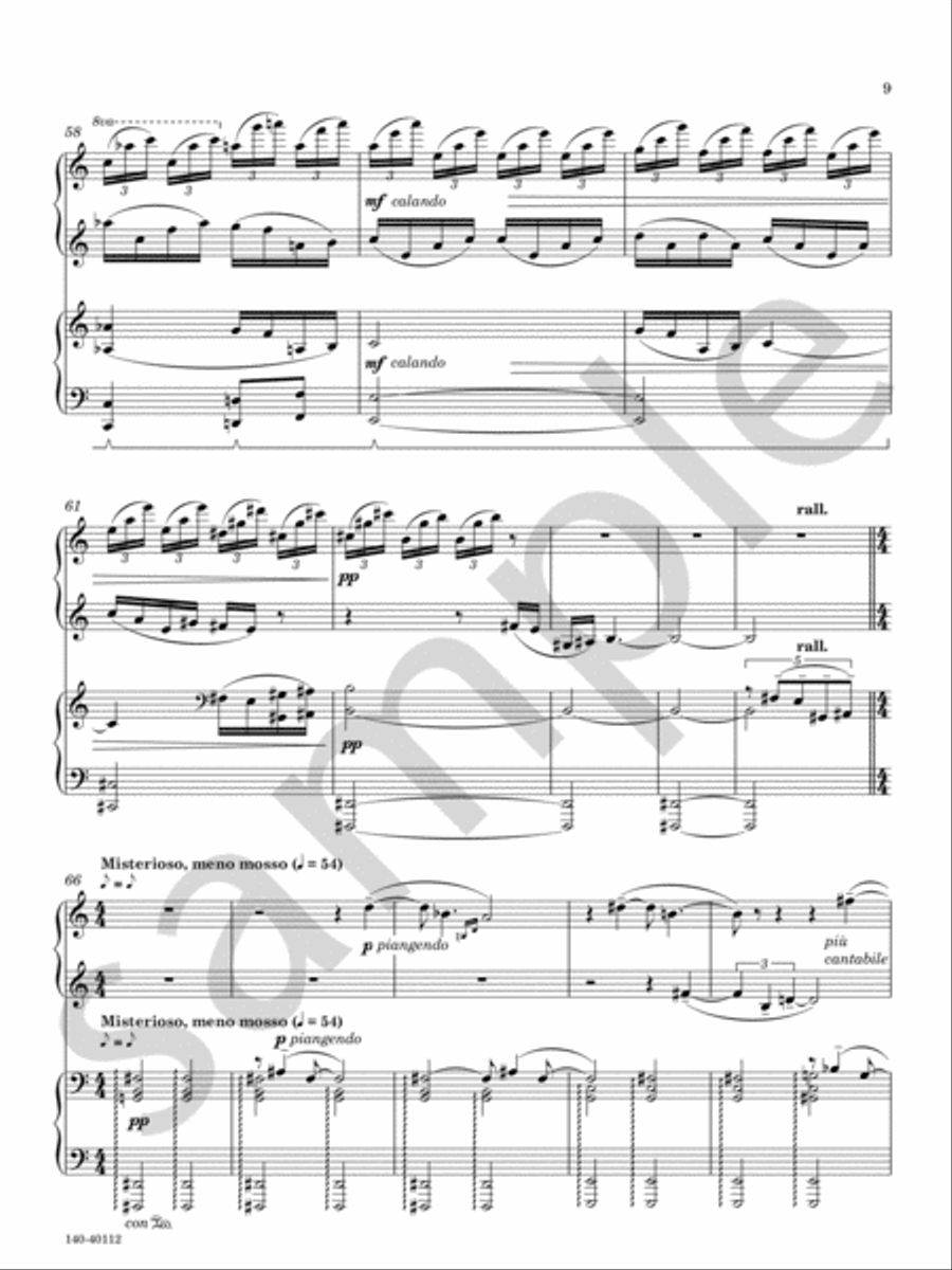 Allegretto Quasi Andantino Chamber Music scores gallery preview page 11