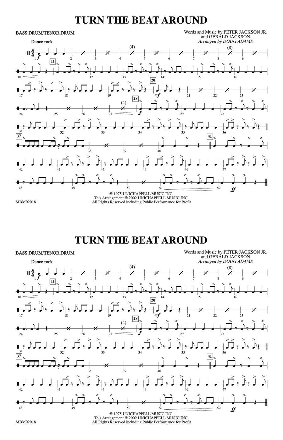 Turn the Beat Around: Bass Drum/Tenor Drum