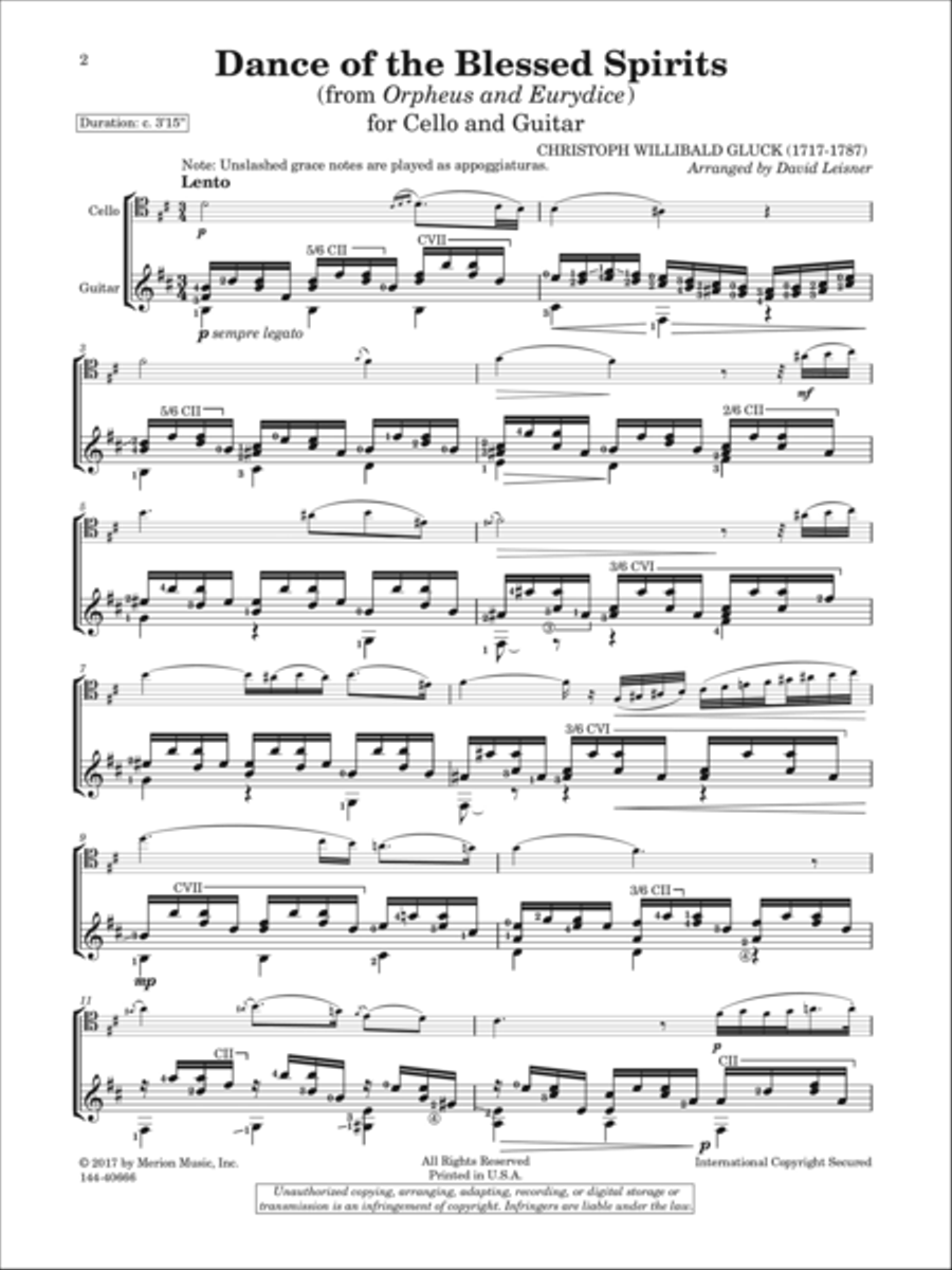 Dance of the Blessed Spirits Chamber Music scores gallery preview page 2