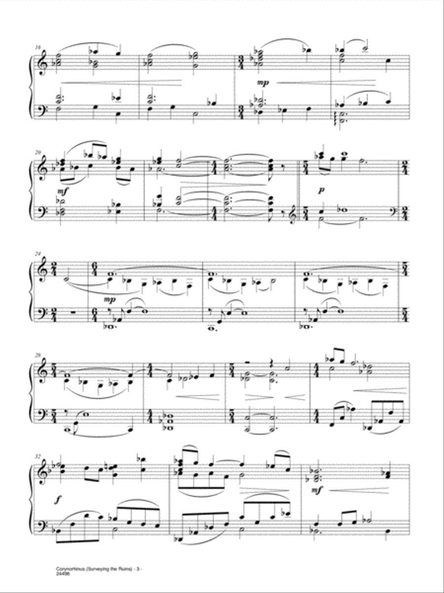 Corynorhinus (Surveying the Ruins) (from Batman Begins) Piano Solo scores gallery preview page 2