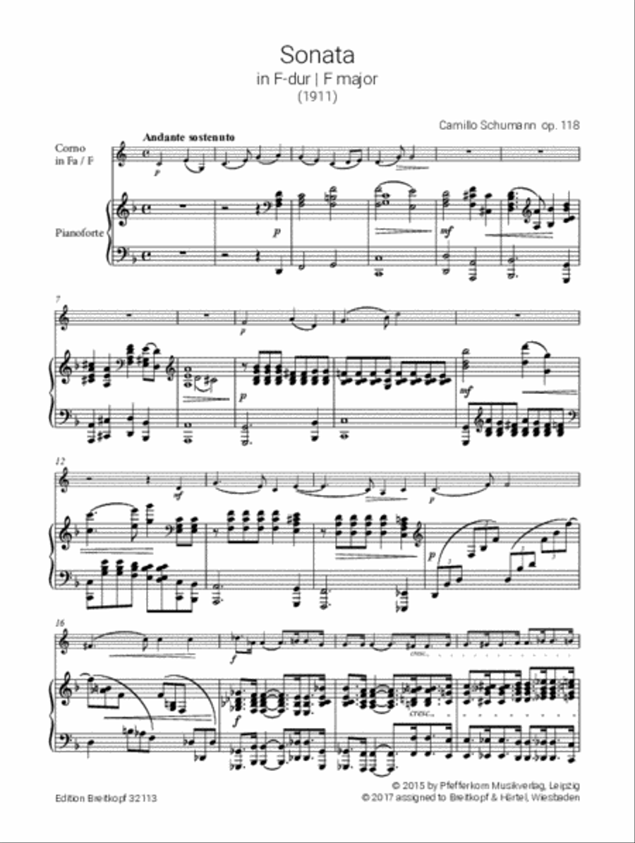 Horn Sonatas Piano Accompaniment scores gallery preview page 2