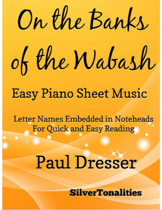 On the Banks of the Wabash Easy Piano Sheet Music