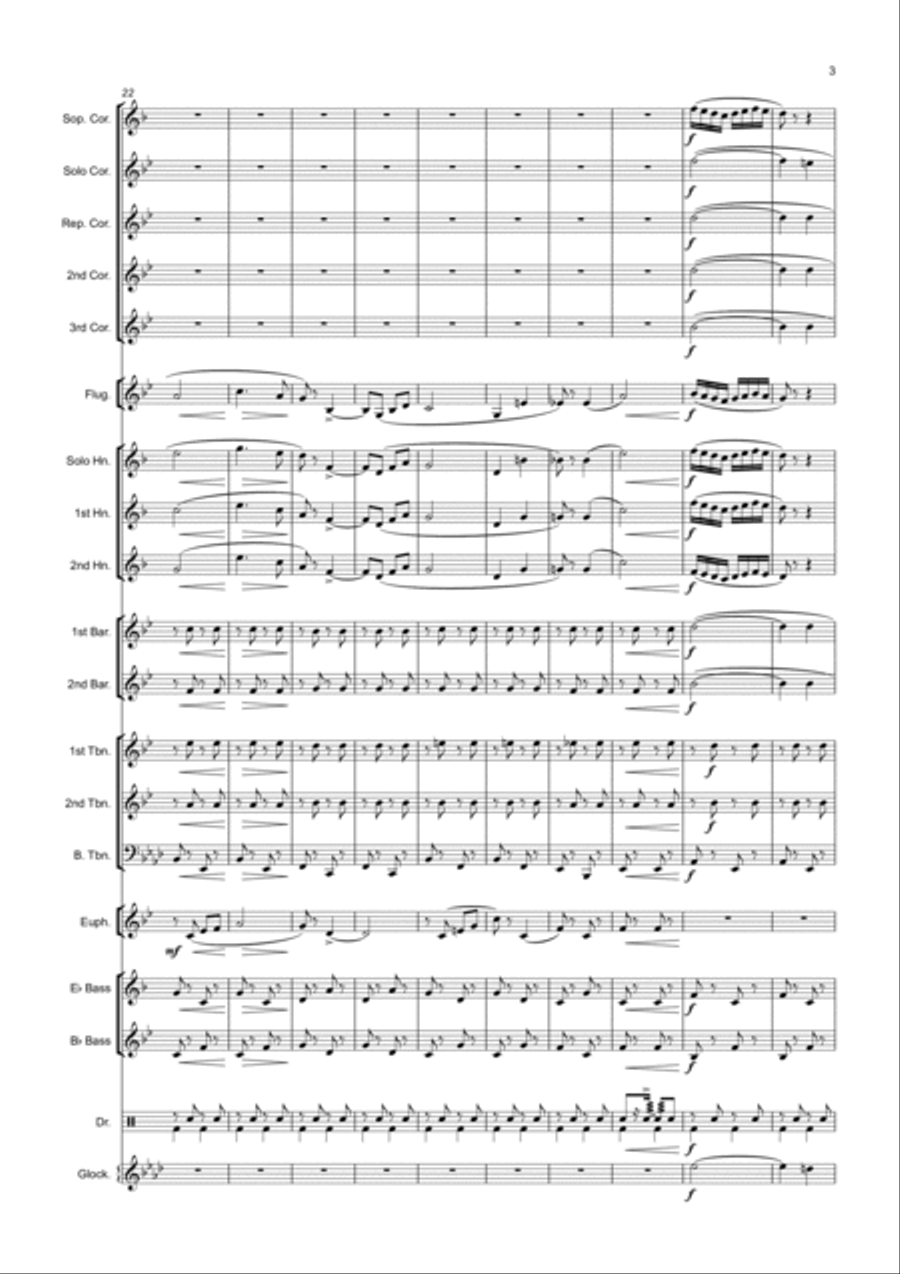 Ryan's Daughter - Main Title Brass Band scores gallery preview page 3