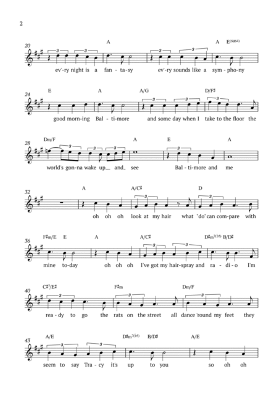 Good Morning Baltimore Piano scores gallery preview page 2
