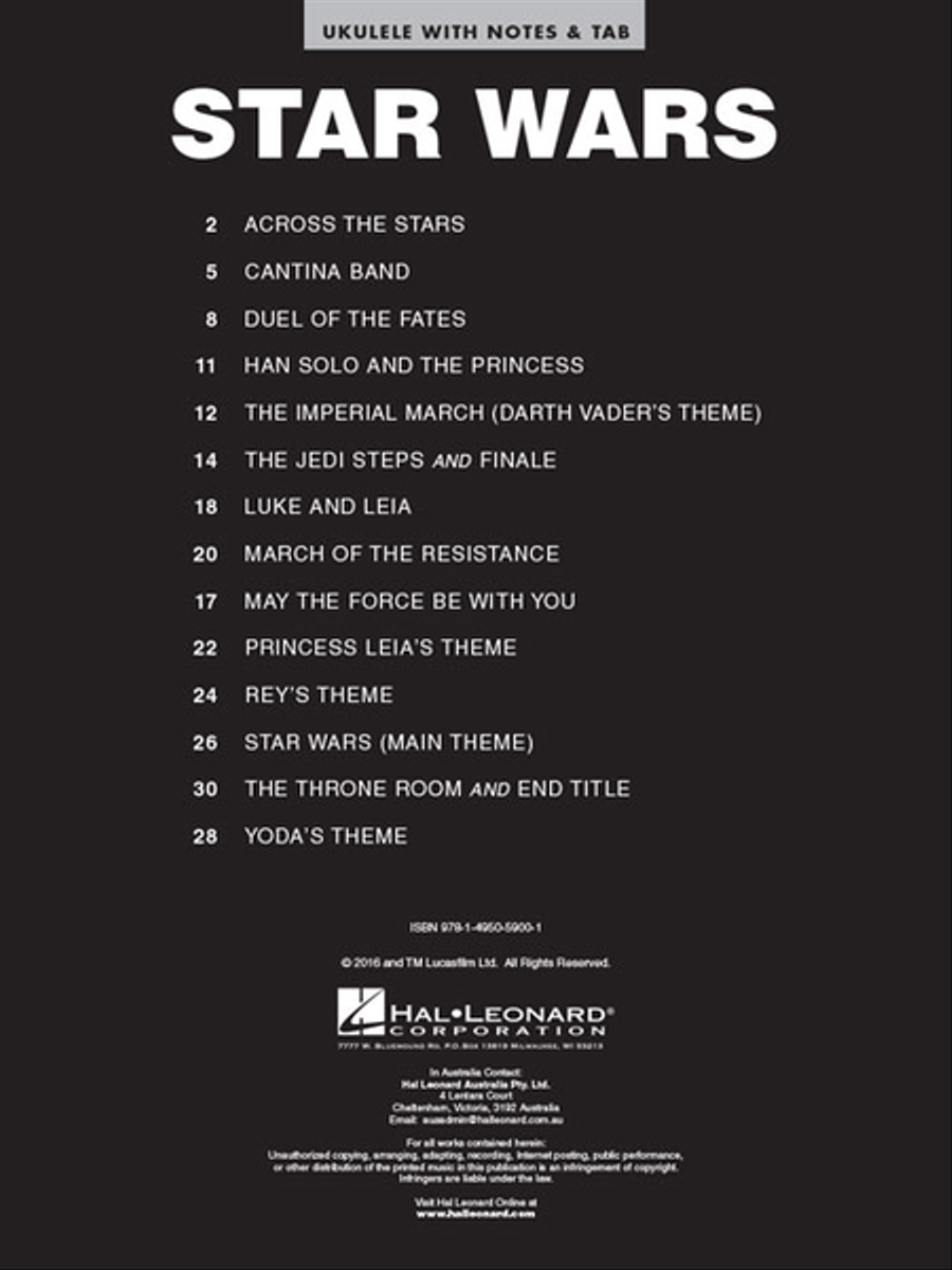 Star Wars – Ukulele Ukulele scores gallery preview page 3