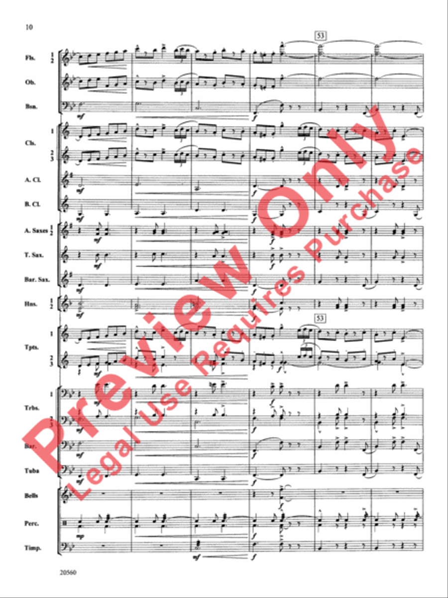 Marche Lorraine Concert Band scores gallery preview page 11
