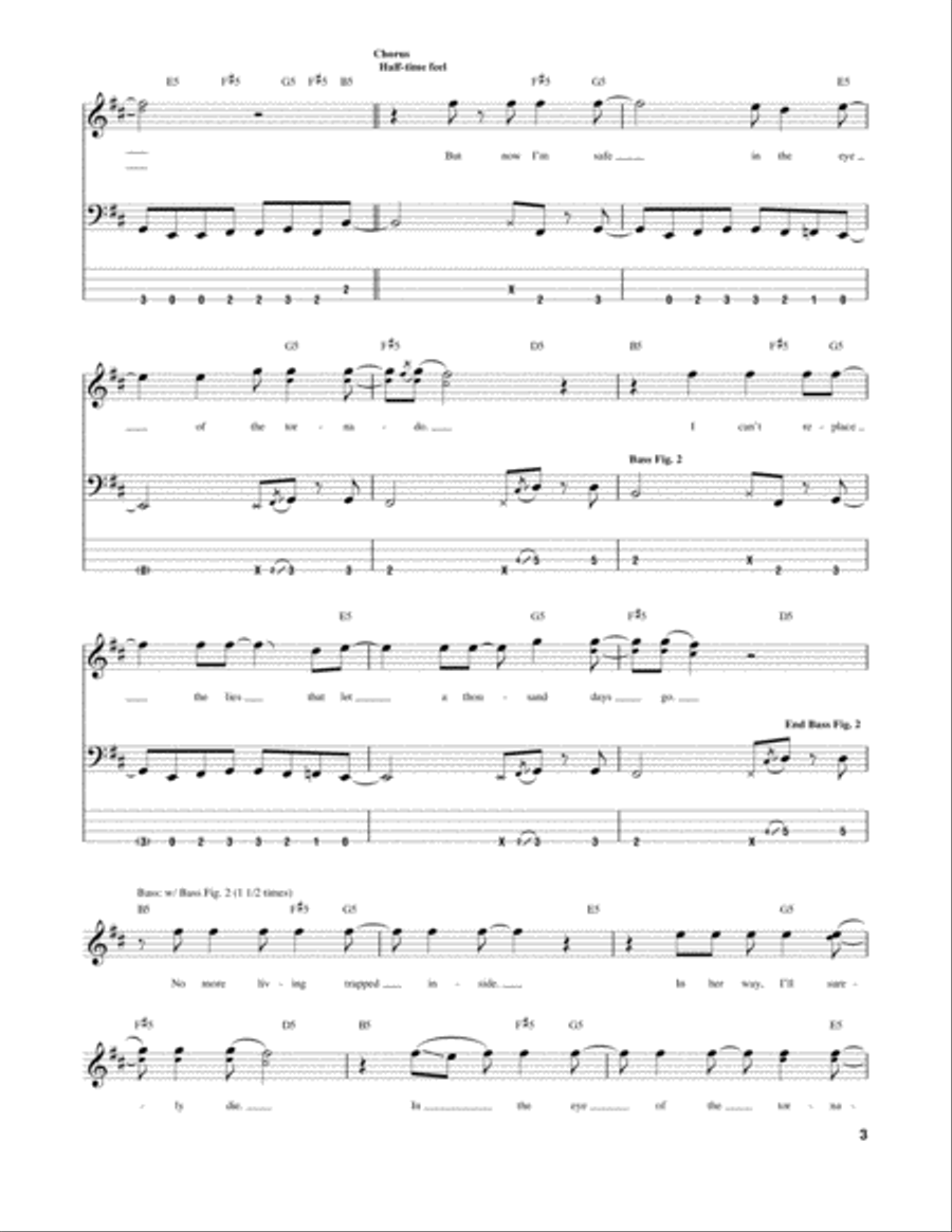 Tornado Of Souls Guitar Tablature scores gallery preview page 3