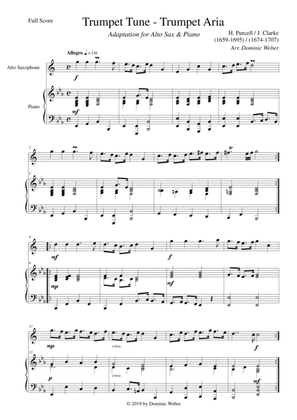Purcell/Clarke - Trumpet Tune for Alto Saxophone & Piano