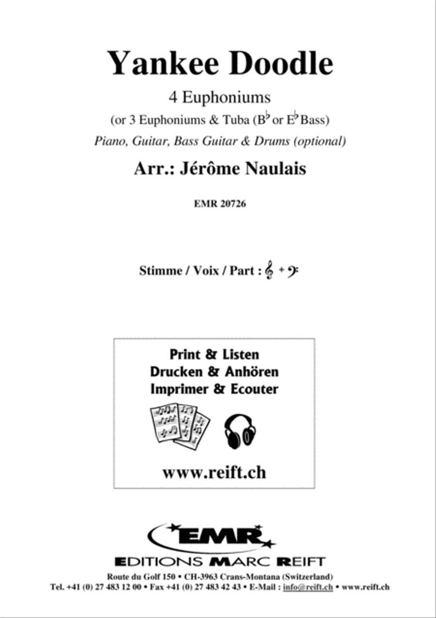 Yankee Doodle Euphonium Quartet scores gallery preview page 2