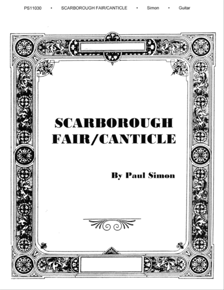 Scarborough Fair/Canticle Piano, Vocal, Guitar scores gallery preview page 1
