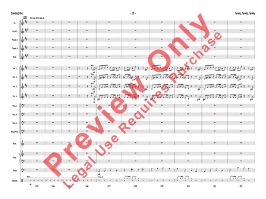 Sing, Sing, Sing Jazz Ensemble scores gallery preview page 22