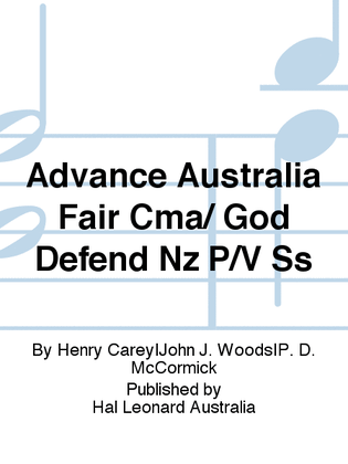 Advance Australia Fair Cma/ God Defend Nz P/V Ss