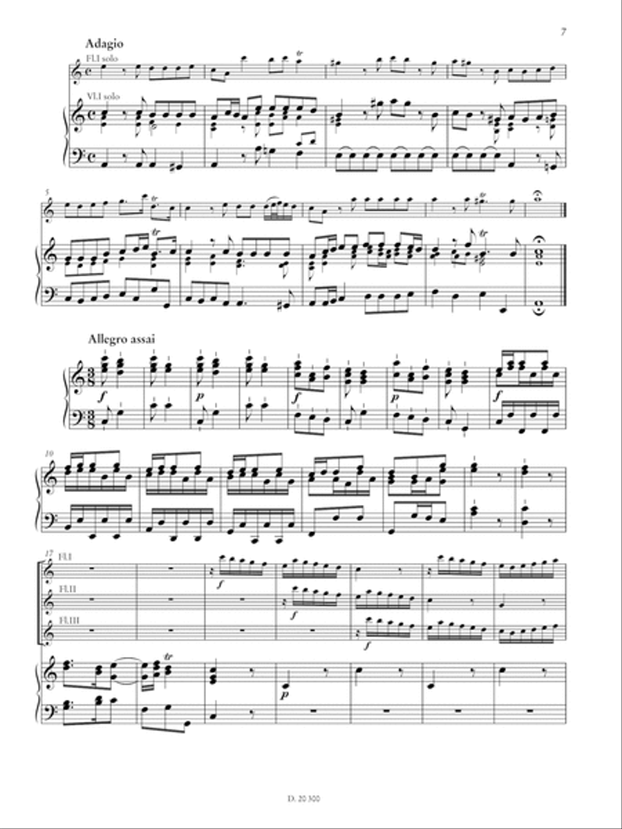 Concertino C-Dur Flute scores gallery preview page 3