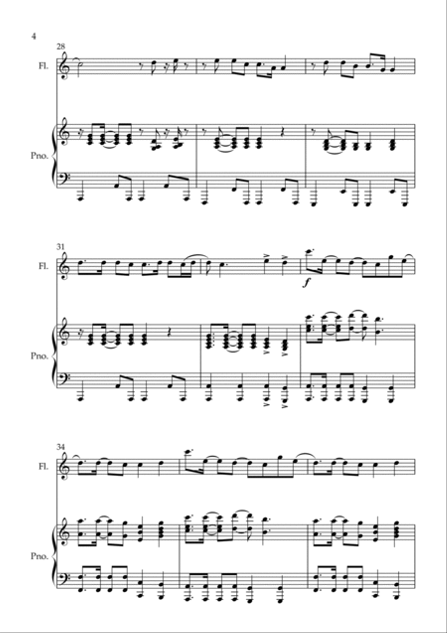 Rather Be Flute Solo scores gallery preview page 4