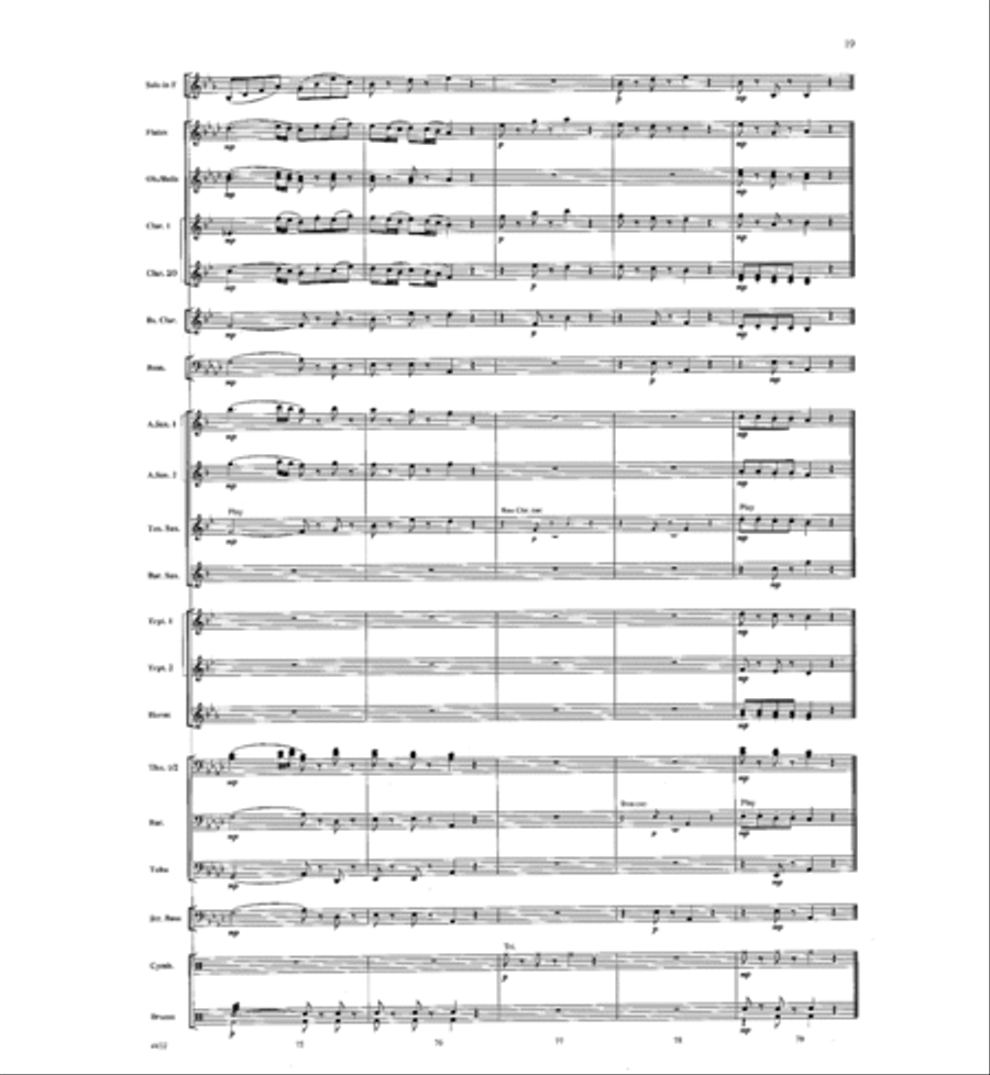 Romanza Concert Band scores gallery preview page 18