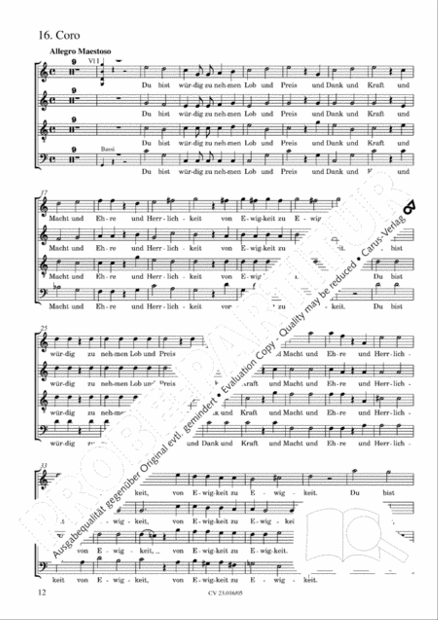 Weihnachtskantilene SSAATB scores gallery preview page 13