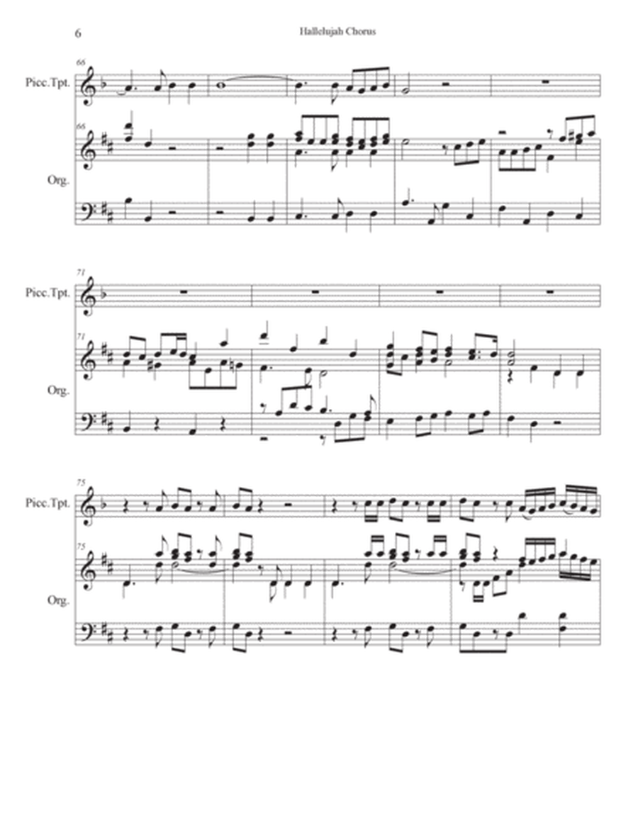Hallelujah Chorus from "The Messiah" for Solo Trumpet & Organ image number null