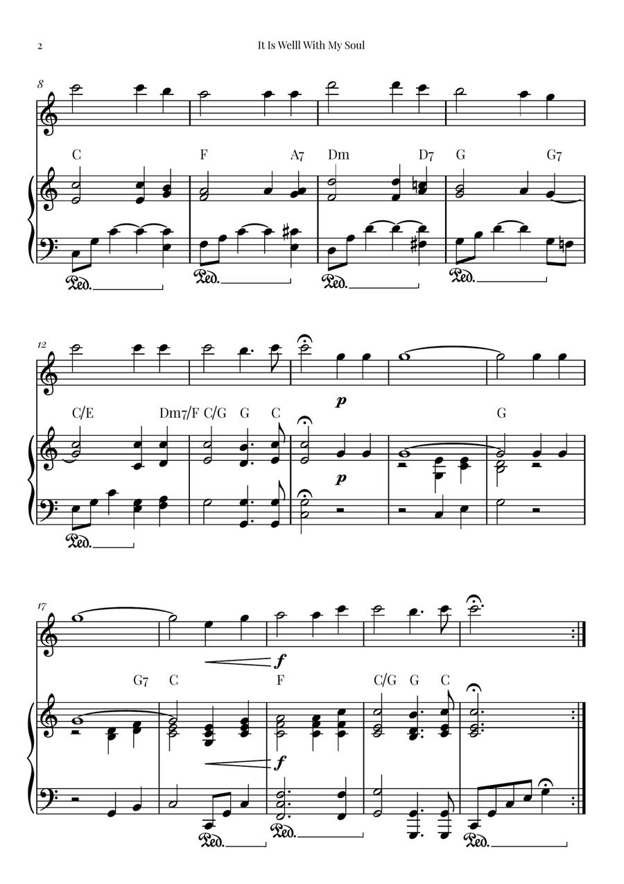 It Is Well With My Soul Chamber Music scores gallery preview page 2