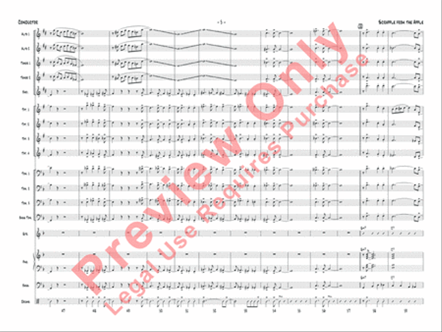 Scrapple from the Apple Jazz Ensemble scores gallery preview page 8