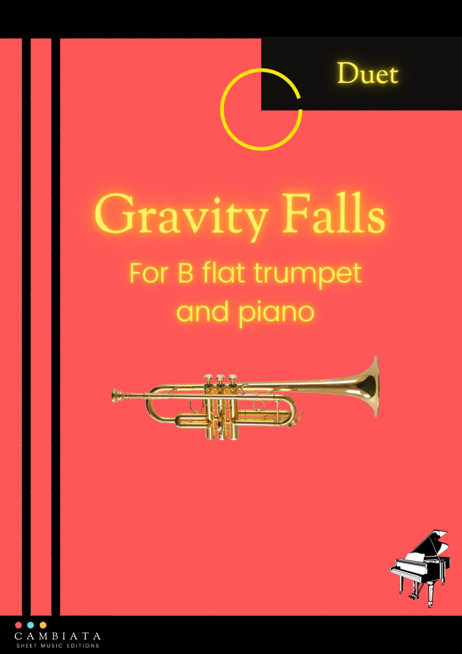 Gravity Falls (main Theme) B-Flat Trumpet scores gallery preview page 1