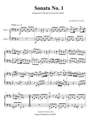 Loeillet: Six Sonatas Op. 5 No. 2 Complete for Cello Duo