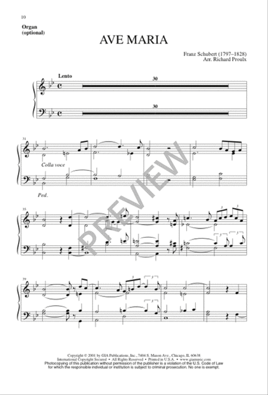 Ave Maria 4-Part scores gallery preview page 10