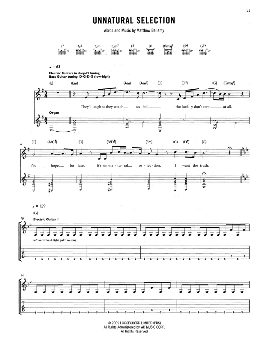 Unnatural Selection Unnatural Selection Acoustic Guitar scores gallery preview page 1