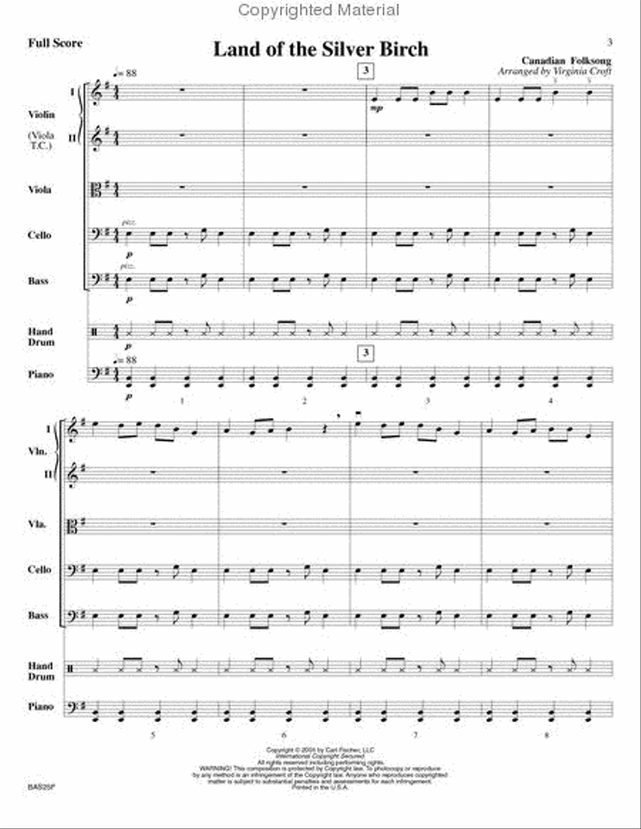 Land of the Silver Birch String Orchestra scores gallery preview page 2