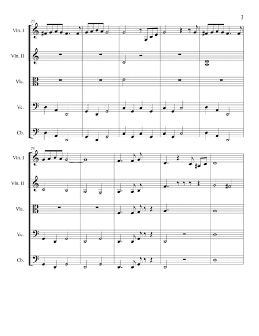 The Italian Affair Chamber Orchestra scores gallery preview page 3