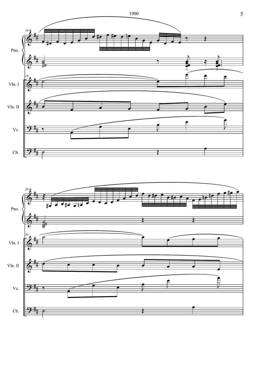 1900's Theme Small Ensemble scores gallery preview page 5