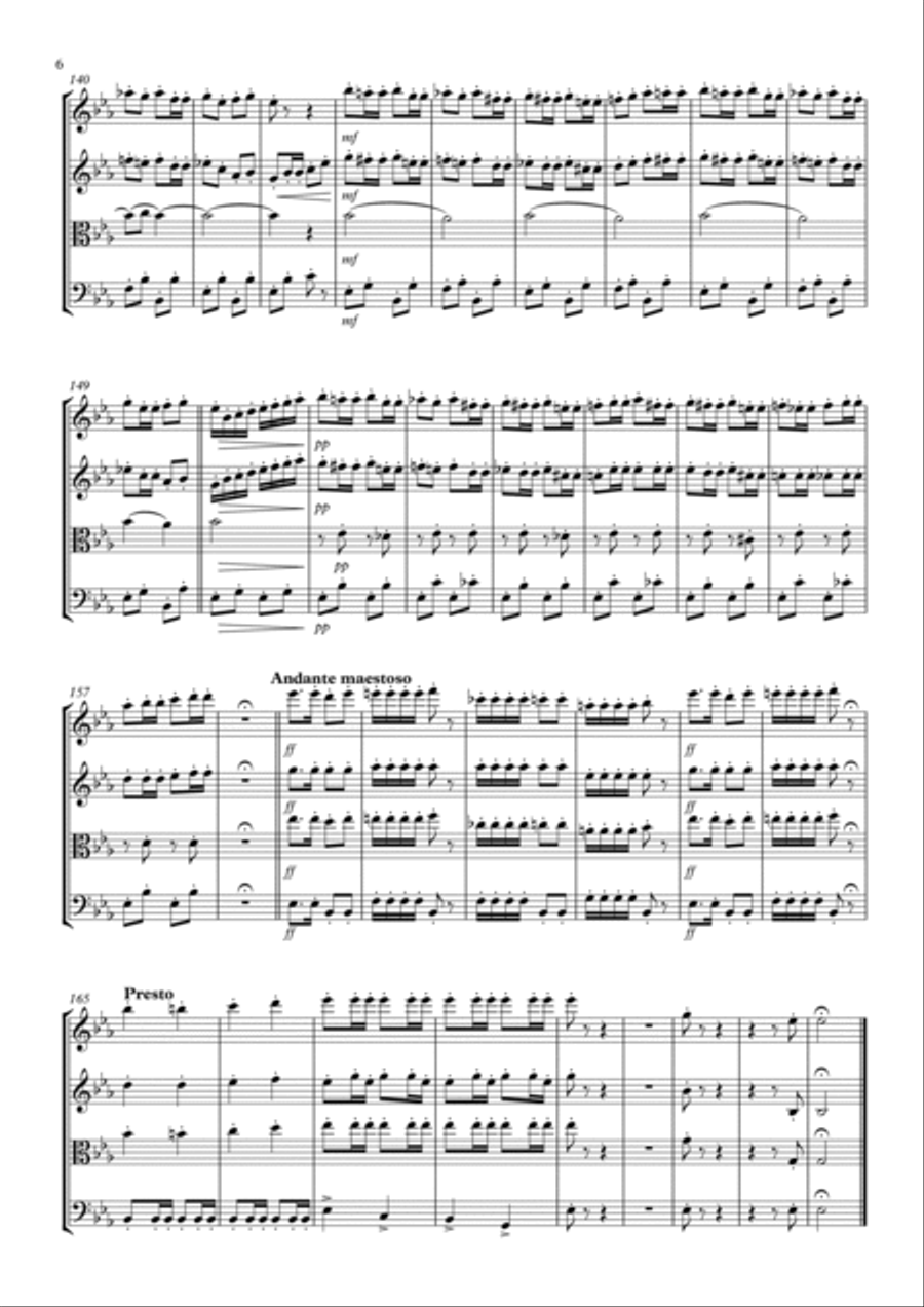 The Grasshoppers' Dance String Quartet scores gallery preview page 6