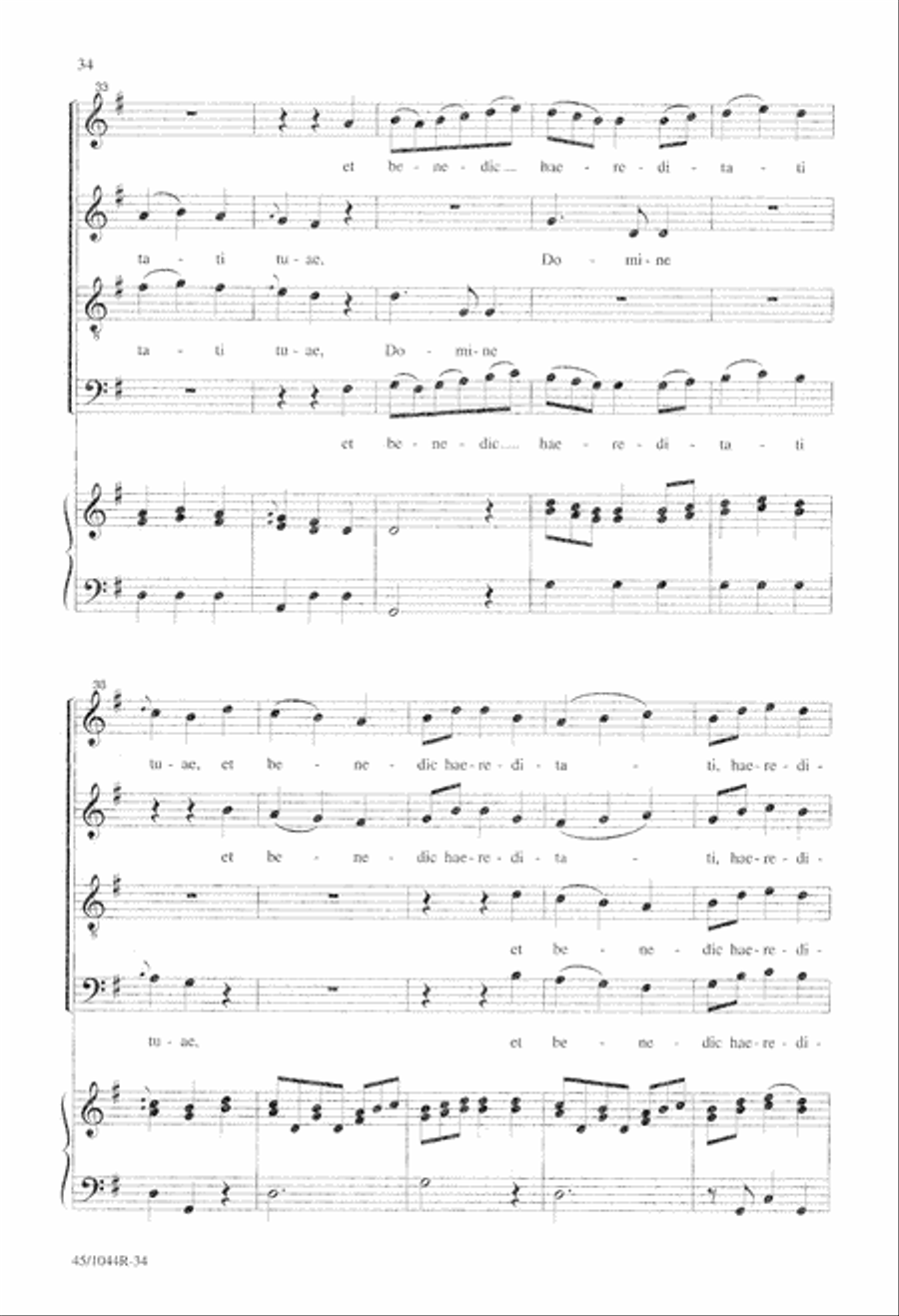 Te Deum Choral Score Te Deum Choral Score 4-Part scores gallery preview page 36