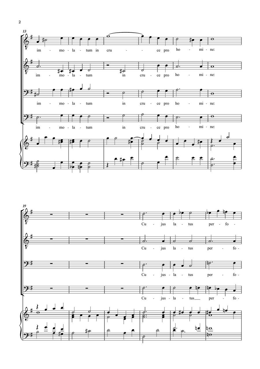 Mozart - Ave Verum Corpus for TTBB TTBB scores gallery preview page 2