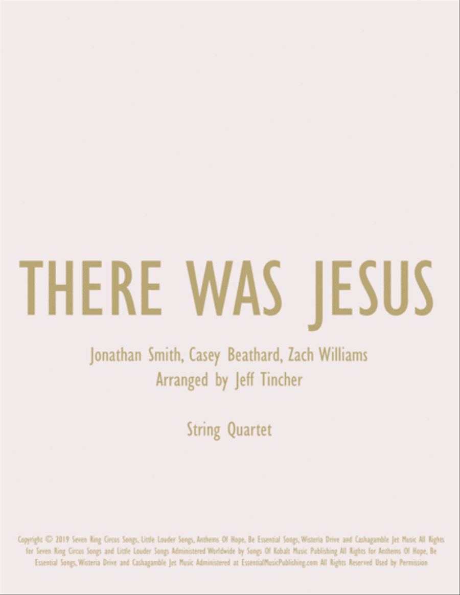 There Was Jesus String Quartet scores gallery preview page 1