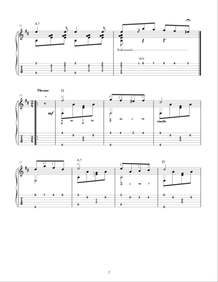 Sebastopol, A Descriptive Fantaisie For The Guitar. Acoustic Guitar scores gallery preview page 3