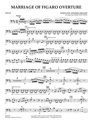 Overture to Marriage of Figaro - Cello