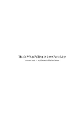 Book cover for This Is What Falling In Love Feels Like